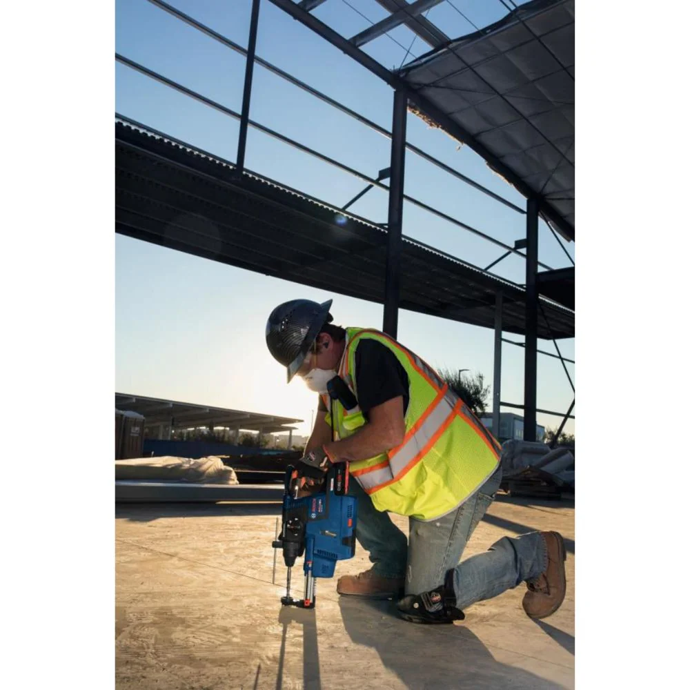 Bosch GBH18V-26K25 18V Brushless 1" SDS-plus D-Handle Rotary Hammer w/ (2) 4.0 Ah CORE Compact Batteries - Image 11