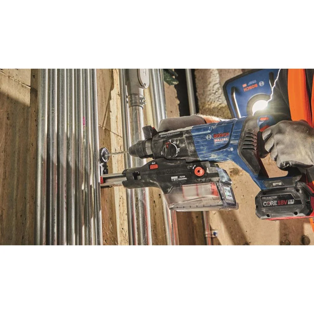 Bosch GBH18V-28DCN 18V Brushless Connected-Ready SDS-plus Bulldog 1-1/8" Rotary Hammer (Bare Tool) - Image 18