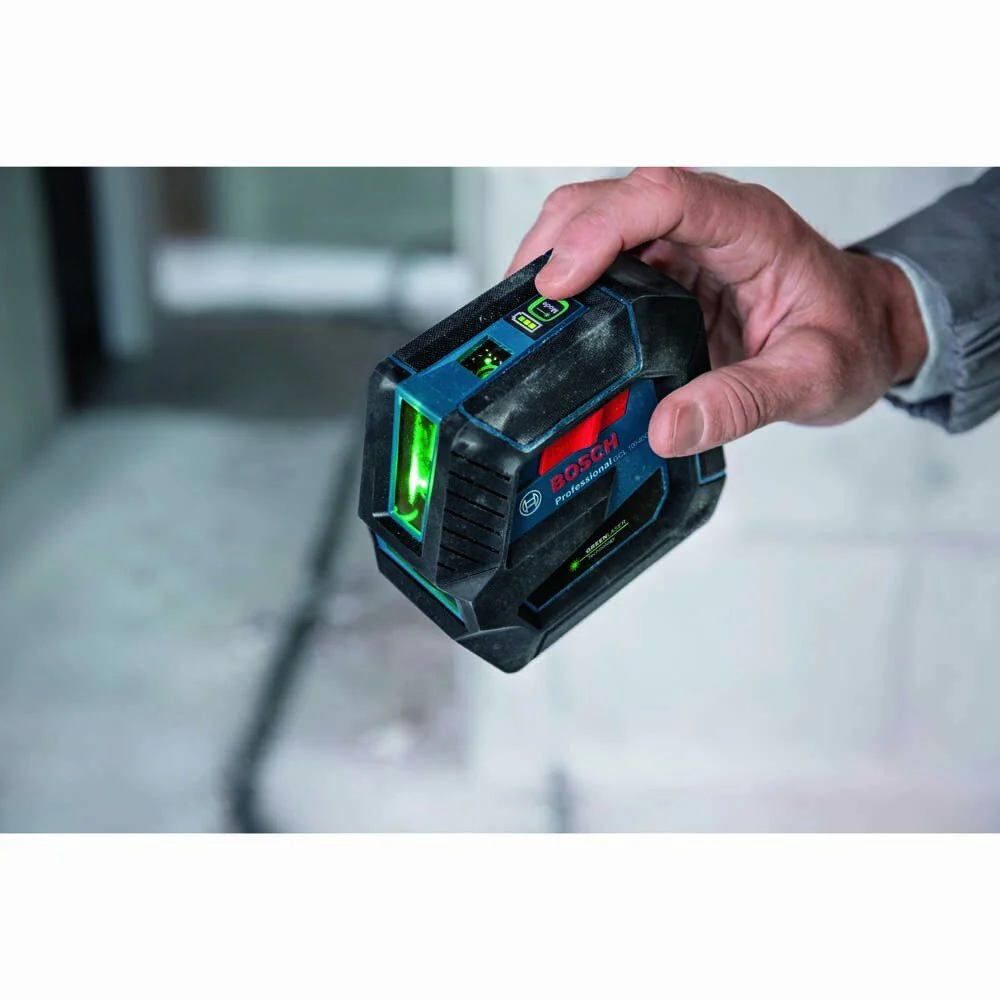 Bosch GCL100-40G Green-Beam Self-Leveling Cross-Line Laser with Plumb Points - Image 3