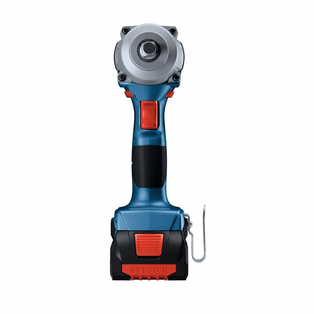 Bosch GDS18V-330CB25 18V Brushless Connected-Ready 1/2 In. Mid-Torque Impact Wrench Kit with Friction Ring and Thru-Hole and (2) CORE18V 4 Ah Advanced Power Batteries - Image 4