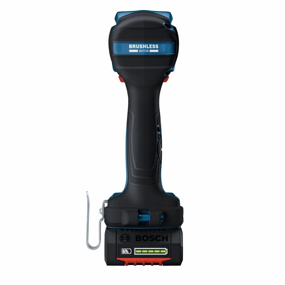 Bosch GDS18V-330CB25 18V Brushless Connected-Ready 1/2 In. Mid-Torque Impact Wrench Kit with Friction Ring and Thru-Hole and (2) CORE18V 4 Ah Advanced Power Batteries - Image 6