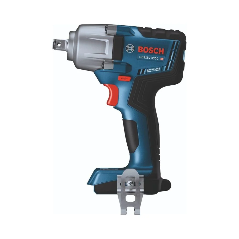 Bosch GDS18V-330CN 18V Brushless Connected-Ready 1/2 In. Mid-Torque Impact Wrench with Friction Ring and Thru-Hole (Bare Tool) - Image 3