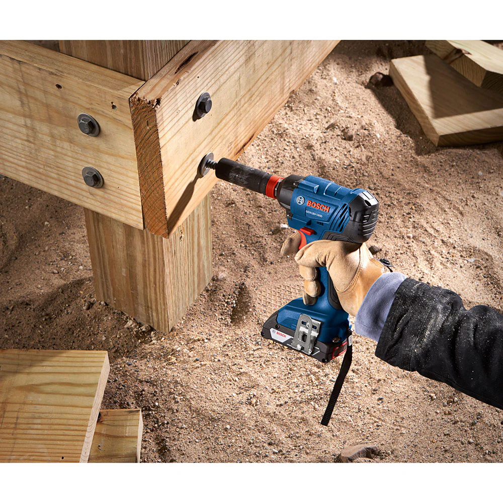 Bosch GDX18V-1600B12 18 V 1/4" and 1/2" Two-In-One Bit/Socket Impact Driver Kit - Image 6