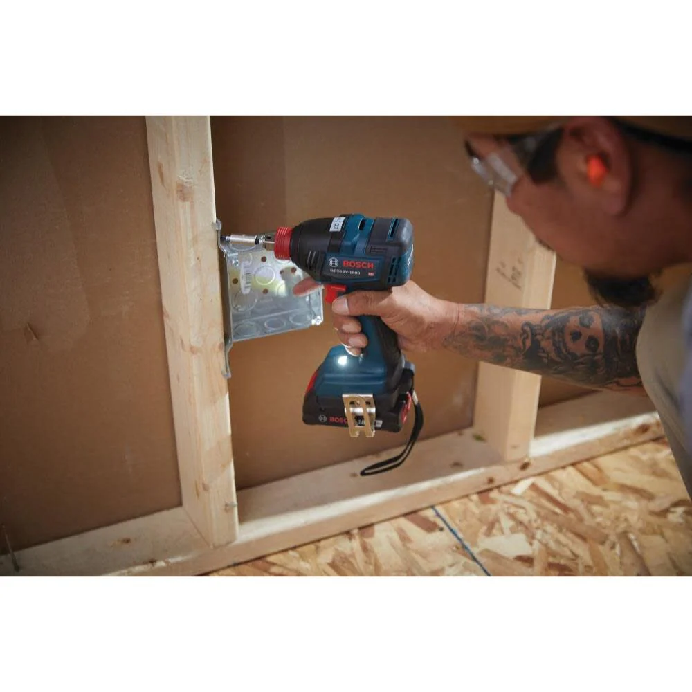 Bosch GDX18V-1800B12 18V Two-In-One 1/4" and 1/2" Bit/Socket Impact Driver/Wrench Kit with 2 Ah Standard Power Battery - Image 15
