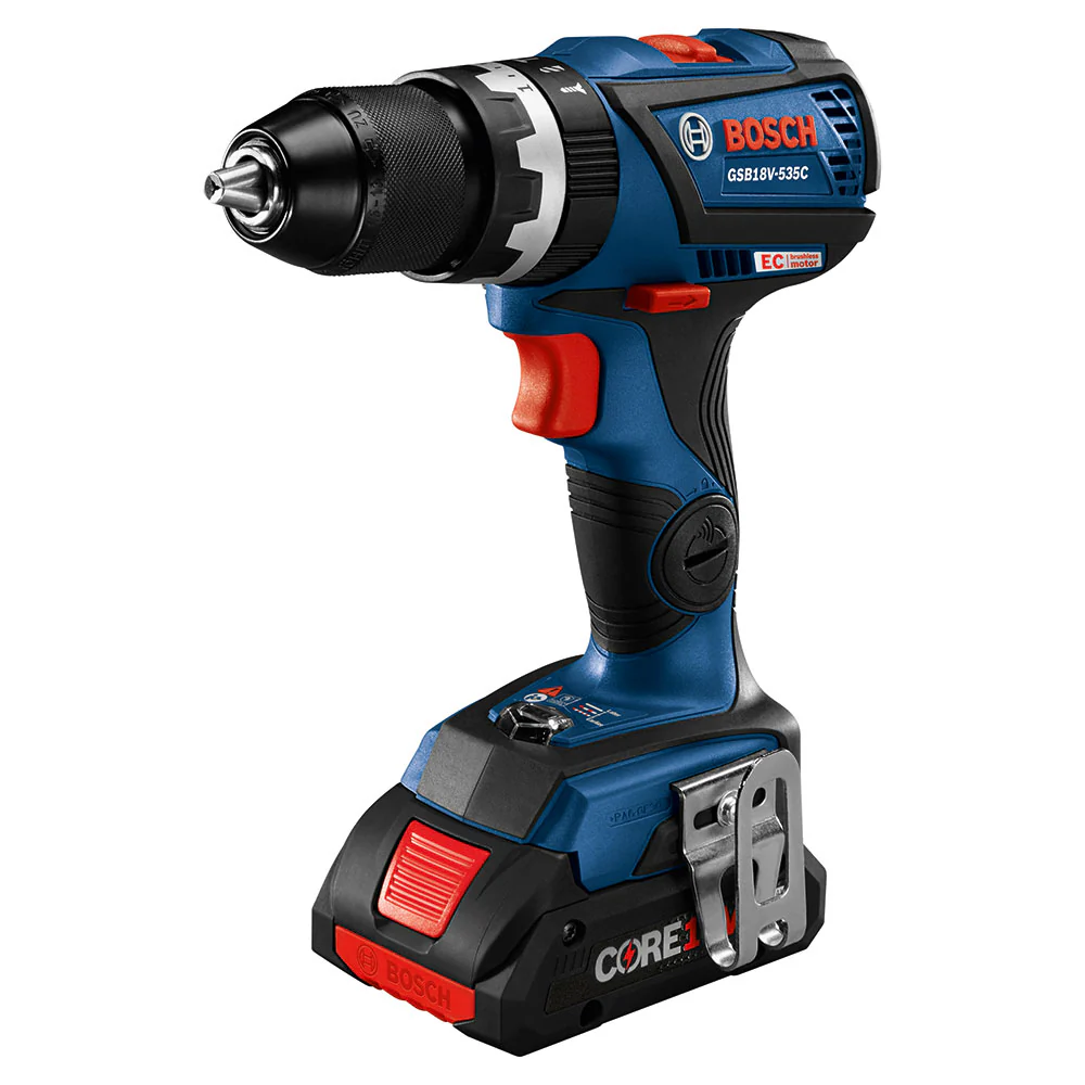 Bosch GSB18V-535CB25 18V Compact Tough 1/2" Hammer Drill/Driver Kit w/Batteries - Image 2