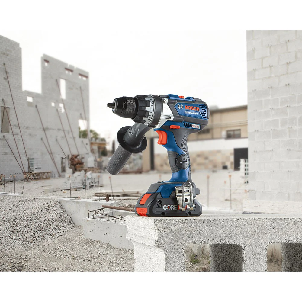 Bosch GSB18V-755CB25 18V EC Brushlss Connected-Ready 1/2" Hammer Drill/Driver Kit - Image 5