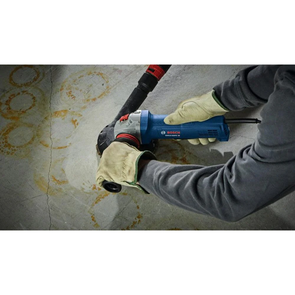 Bosch GWS10-450PD 4-1/2 In. Ergonomic Angle Grinder with No Lock-On Paddle Switch - Image 6