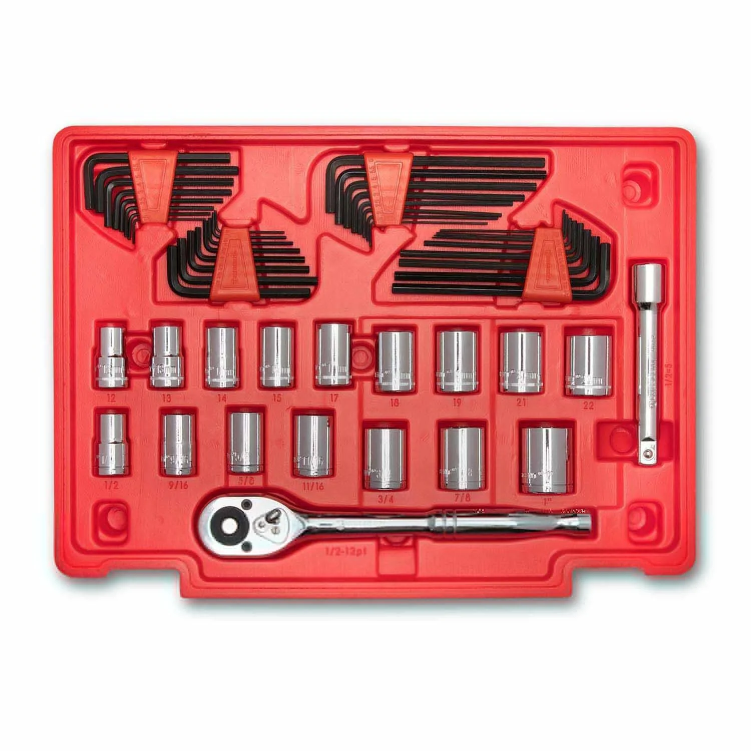 Crescent CTK229C 229 Piece 1/4", 3/8", 1/2" Mechanics Hand Tool Set with 3 Drawer Storage Case - Image 4