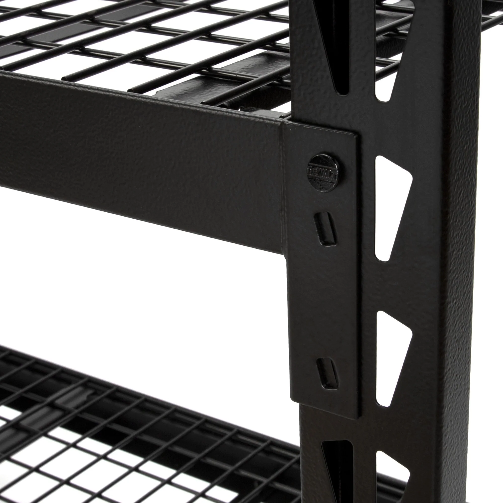 DeWalt 41659 DXST4500BLK-W 4-Foot Tall, Black Frame 3 Shelf Steel Wire Deck Industrial Storage Rack - Image 3