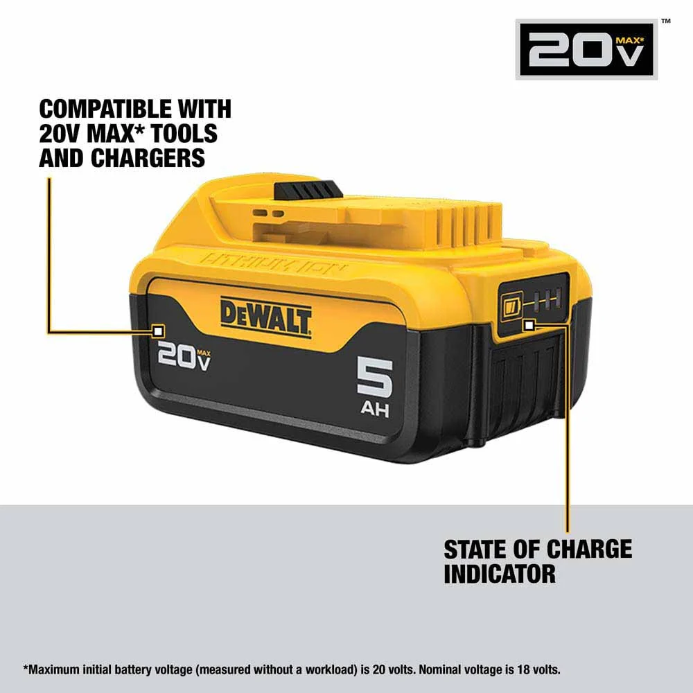 DeWalt DCB205 20V MAX 5 ah Battery - Image 2
