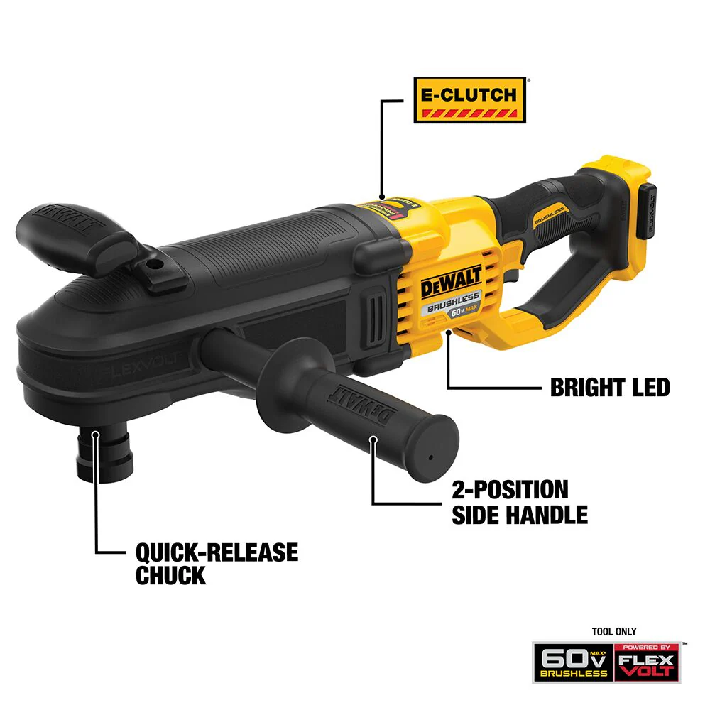 DeWalt DCD471B 60V Max Stud & Joist Drill 7/16" Qc Bare - Image 2