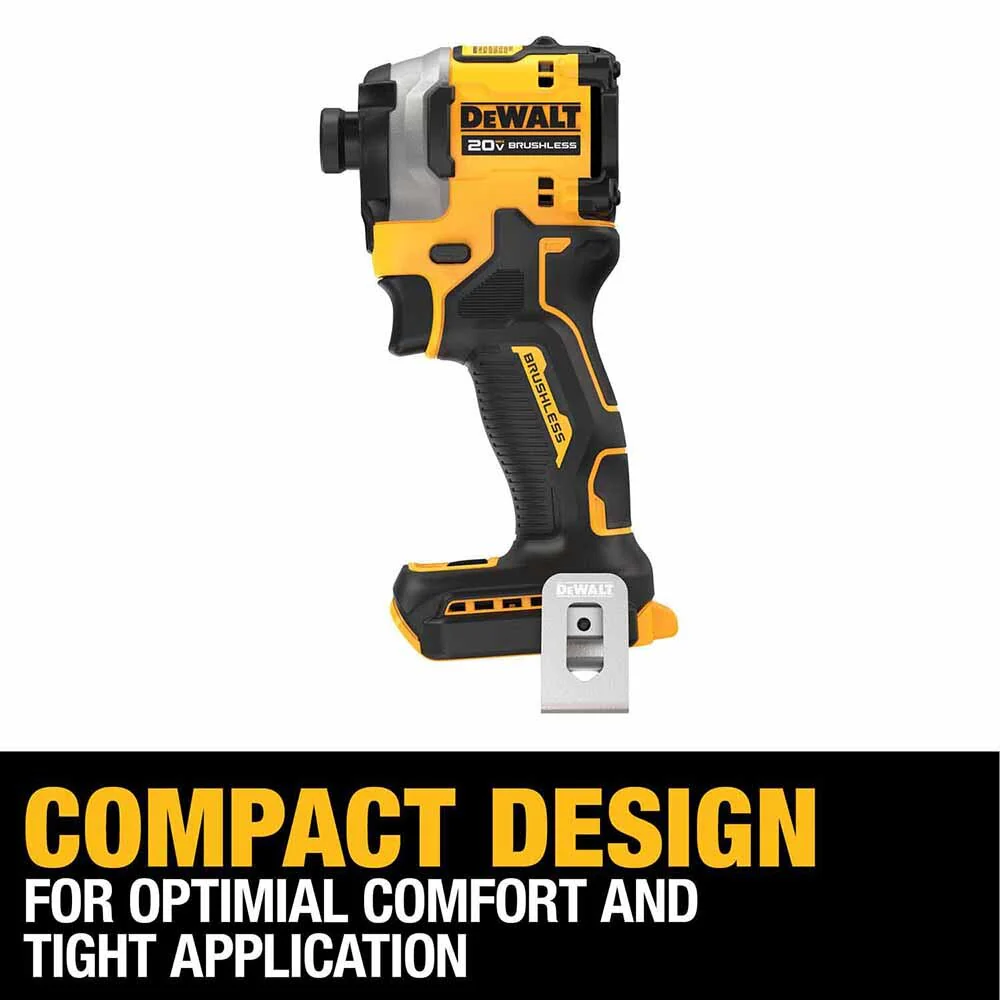 DeWalt DCF850E1 20V Max Atomic 1/4" Brushless Cordless 3-Speed Impact Driver Kit - Image 3