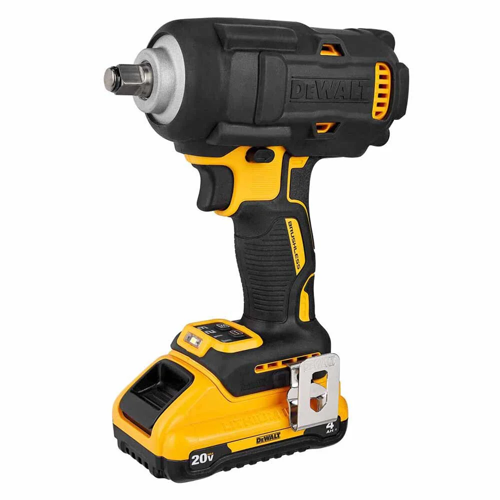 DeWalt DCF891Q1 20V MAX* XR 1/2 in. Mid-Range Impact Wrench Kit with Hog Ring Anvil - Image 4