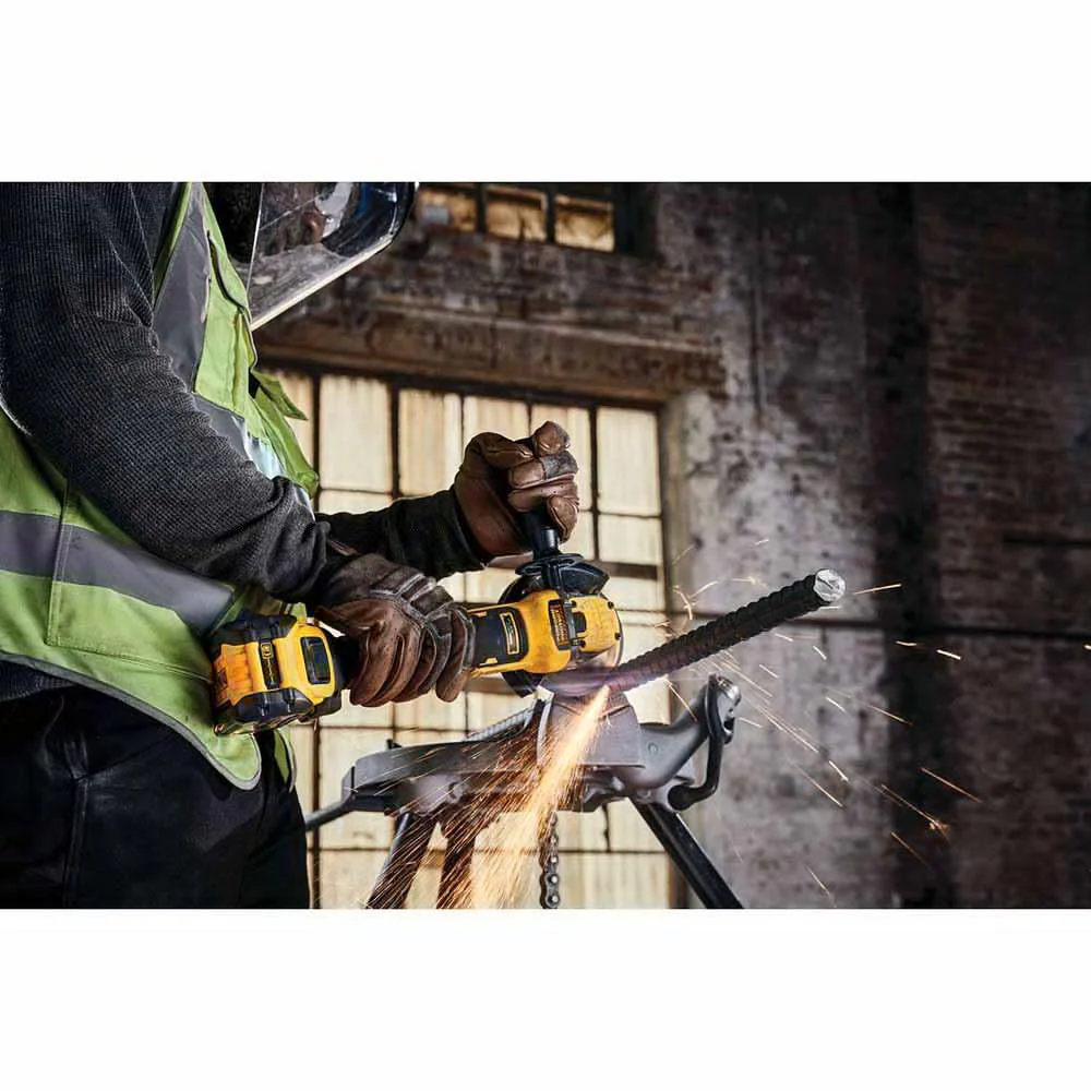 DeWalt DCG416B 20V MAX FLEXVOLT 4-1/2"-5" Paddle Switch Small Angle Grinder - Image 13