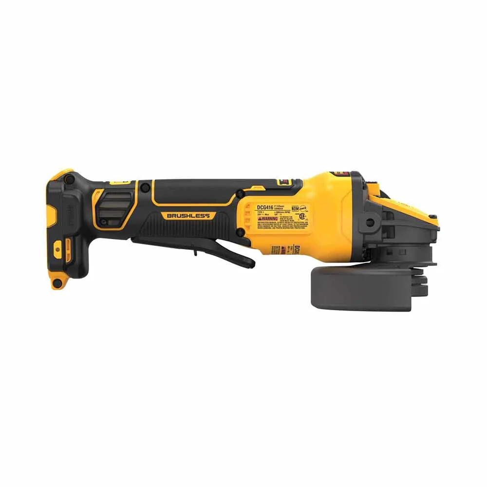 DeWalt DCG416B 20V MAX FLEXVOLT 4-1/2"-5" Paddle Switch Small Angle Grinder - Image 5