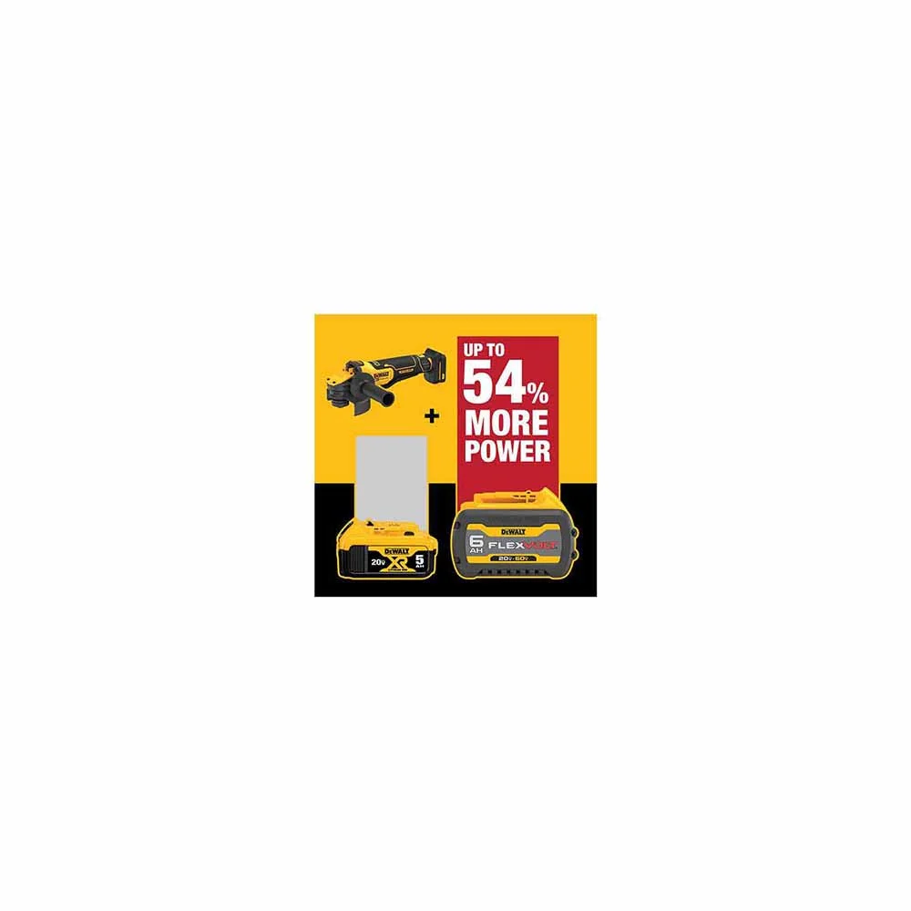 DeWalt DCG416B 20V MAX FLEXVOLT 4-1/2"-5" Paddle Switch Small Angle Grinder - Image 8