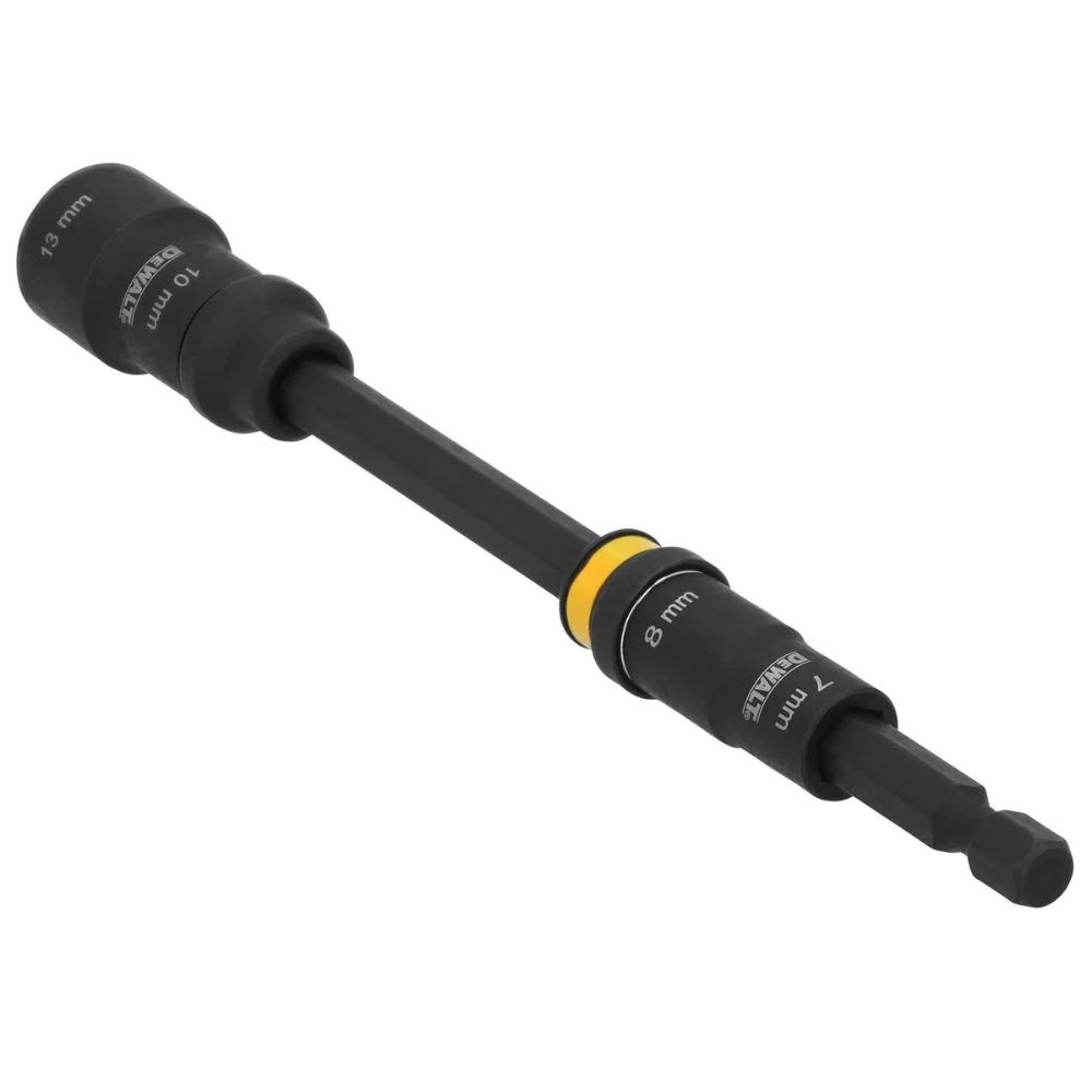 DeWalt DWADENDEXT-2MM 7mm & 8mm Socket, 10mm & 13mm Socket, with 6" Extension - Image 4