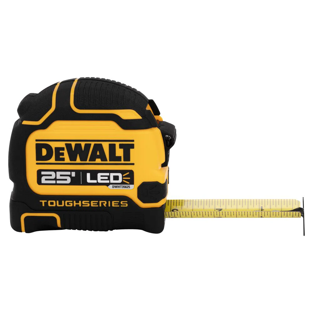 DeWalt DWHT35625S TOUGHSERIES 25' x 1-1/4"  LED lighted Tape Measure , Micro USB Port - Image 6