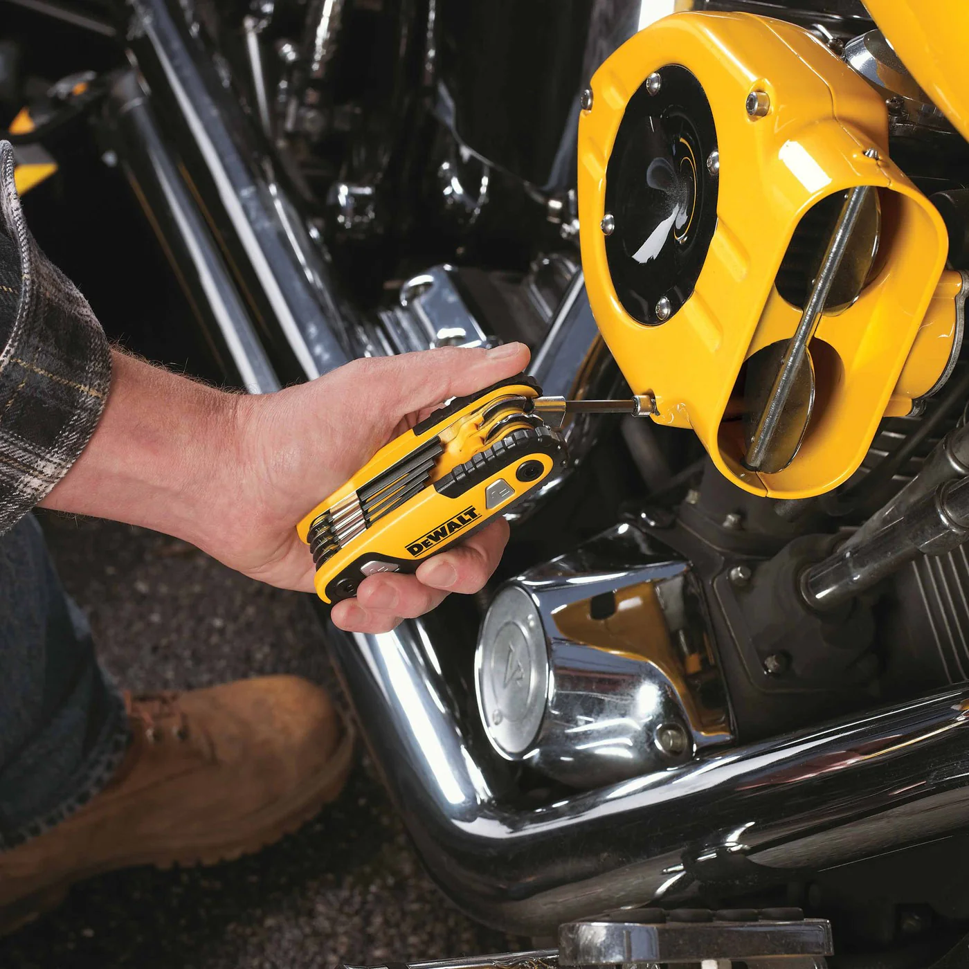 DeWalt DWHT70262M Folding Locking Hex Key Set - SAE - Image 5
