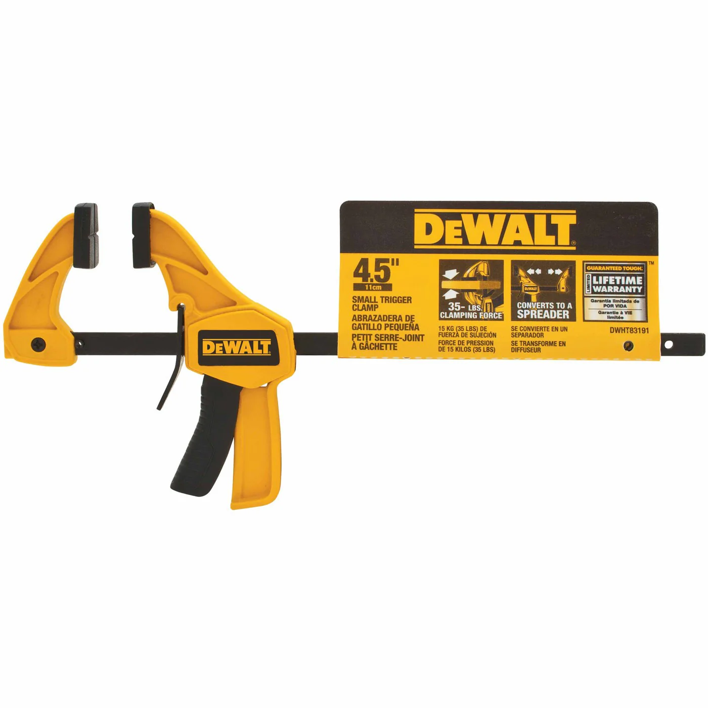 DeWalt DWHT83191 4-1/2" Small Trigger Clamp - Image 3