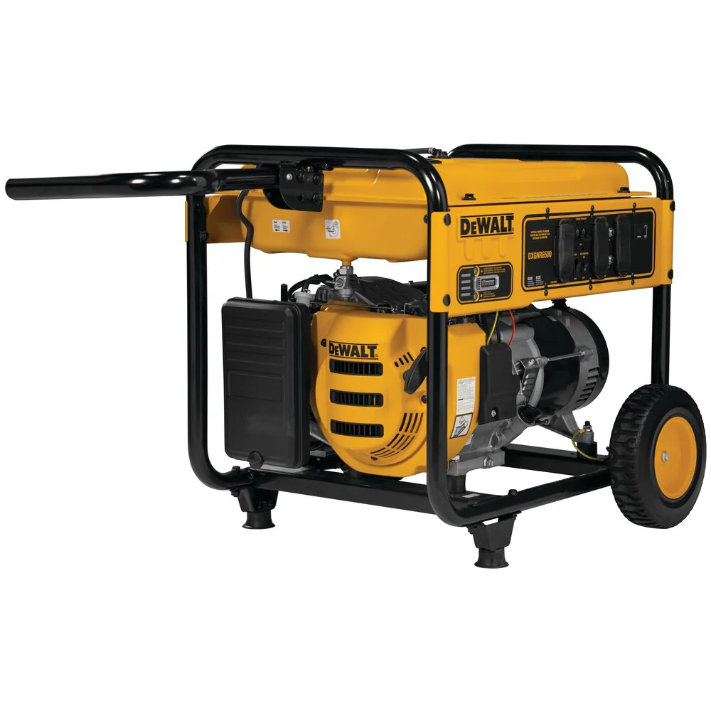 DeWalt PMC166500 DXGNR6500 6500 Watt Portable Gas Generator w Wheels, 389cc (2) 5-20R (1) L14-30R 120V/240V 30A - Image 3