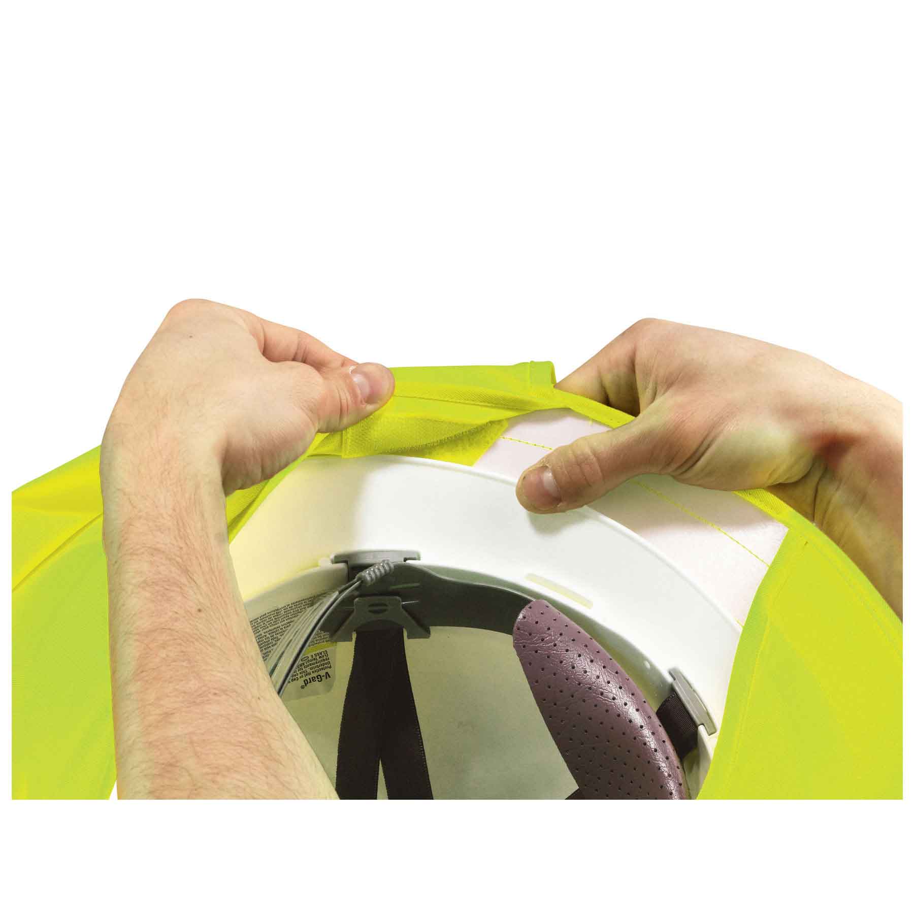 Ergodyne 12640 Hi-Viz Lime Hard Hat Brim with Shade - Image 5