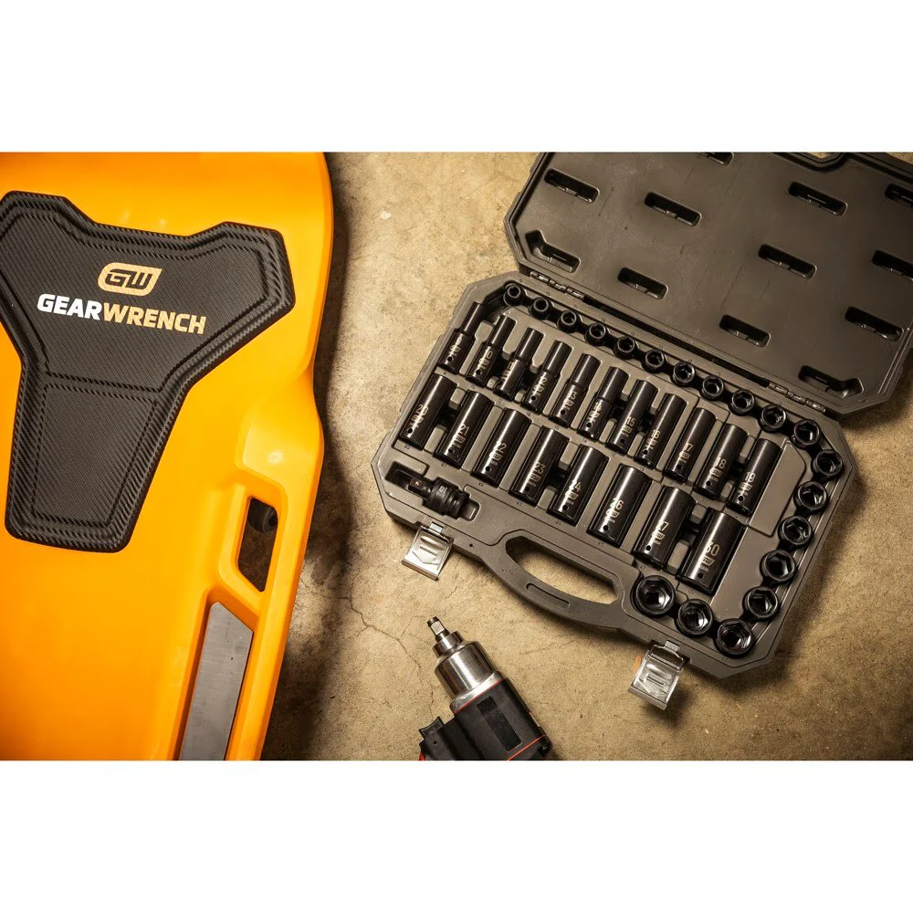 GearWrench 84948N 39 Pc. 1/2" Drive 6 Point Standard & Deep Impact Metric Socket Set - Image 6