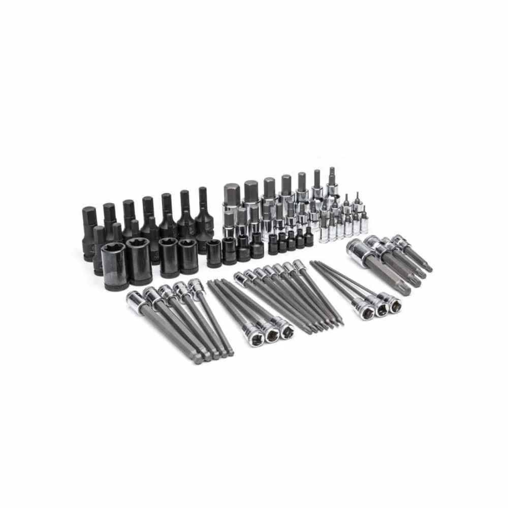 Gearwrench GWMSBSKCBMM 74 Piece 1/4”, 3/8”, 1/2” Drive Metric Bit Socket Set in Foam Storage Tray - Image 5