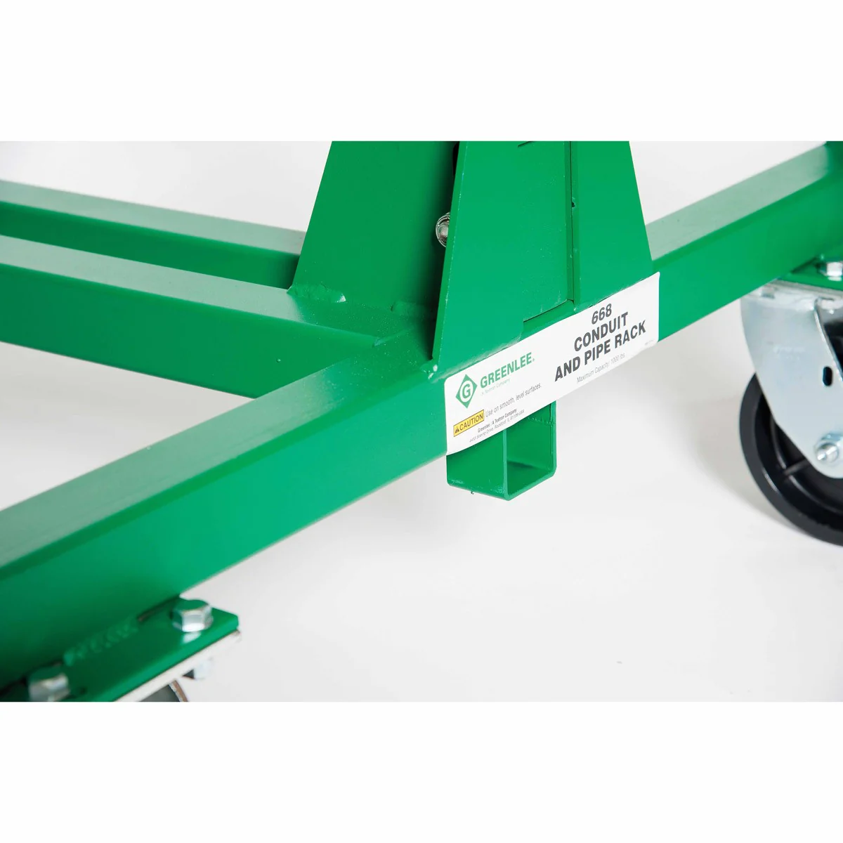 Greenlee 668 Mobile Conduit and Pipe Rack with Casters - Image 4