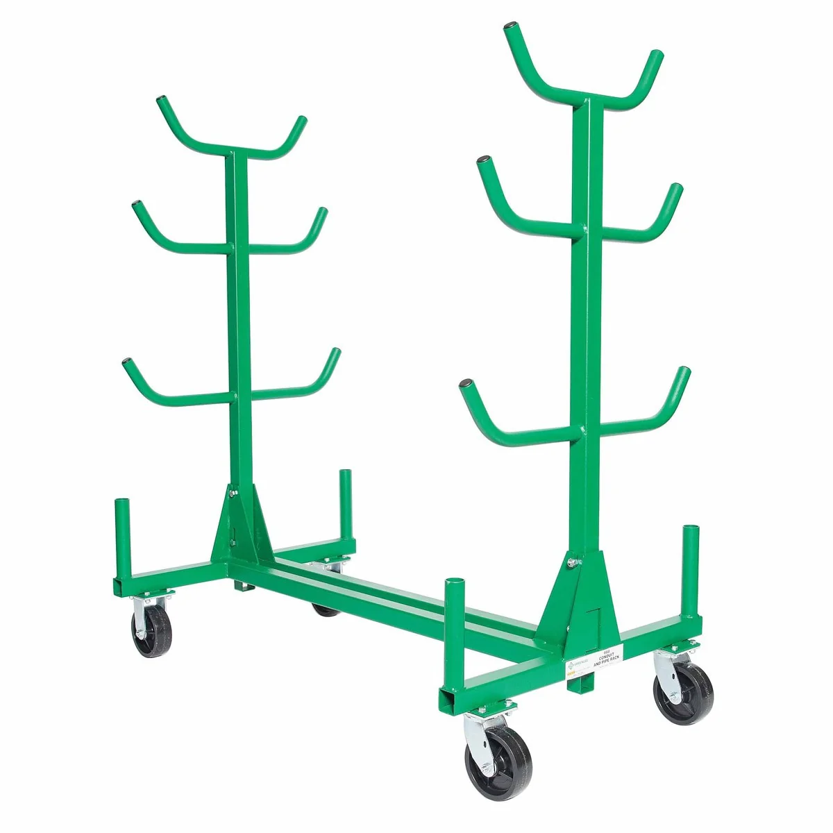 Greenlee 668 Mobile Conduit and Pipe Rack with Casters - Image 5
