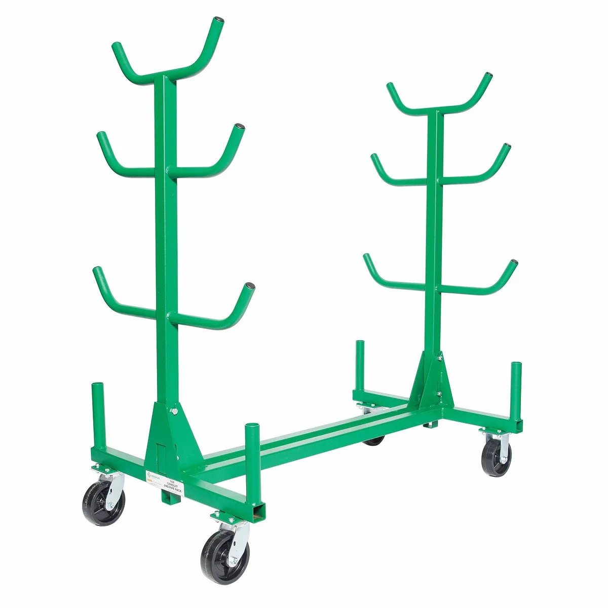 Greenlee 668 Mobile Conduit and Pipe Rack with Casters - Image 6