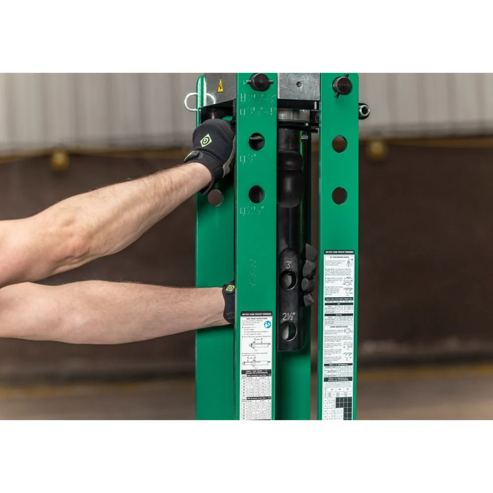 Greenlee 881GXDE980MBTS Cam-Track Bender for 2-1/2", 3", and 4"with Hydraulic Pump and Mobile Bending Table - Image 4