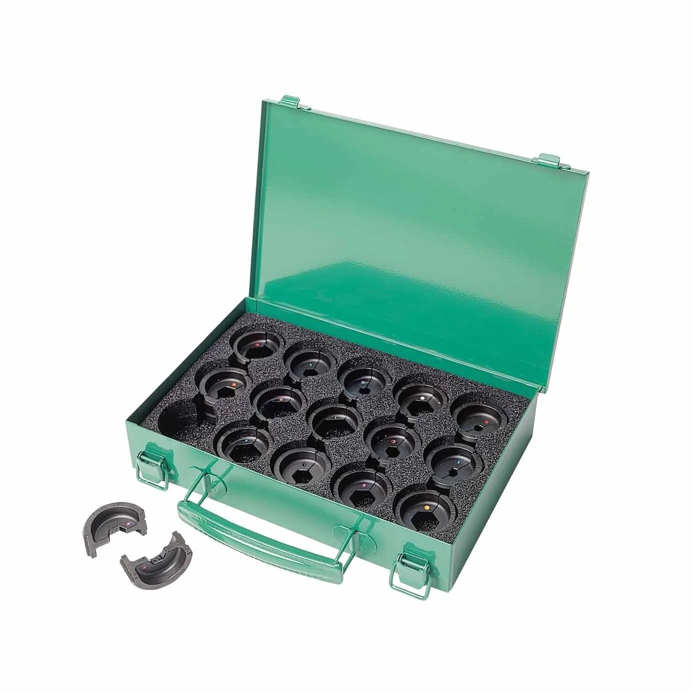 Greenlee KD06AL 6-Ton Crimping Die Kit #8-350 Aluminum Connectors - Image 2