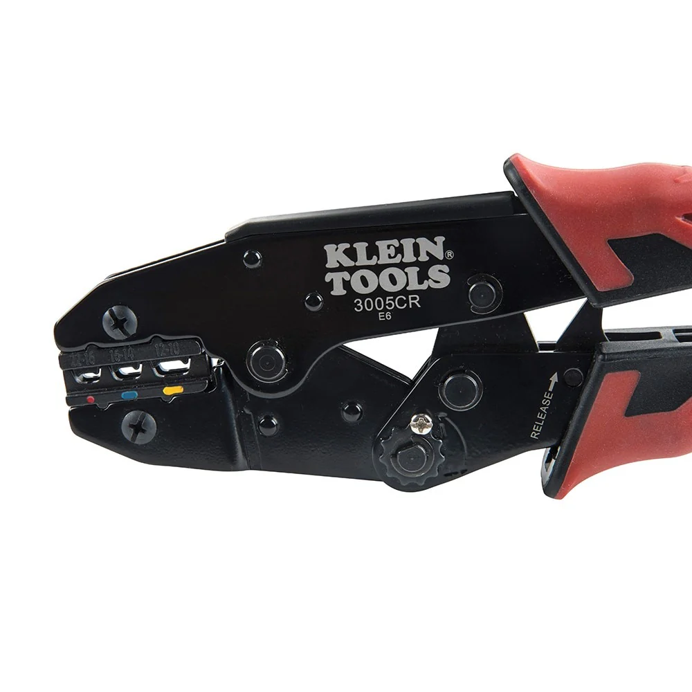 Klein 3005CR Ratcheting Crimper, 10-22 AWG - Insulated Terminals - Image 3