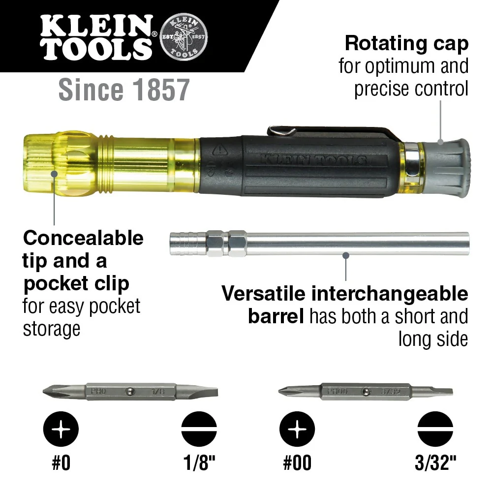 Klein 32614 Electronics Pocket Screwdriver 4-in-1 - Image 11