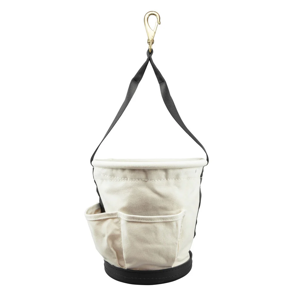 Klein Tools 5171PS Heavy-Duty Tapered Wall Bucket 4 Pockets - Image 4