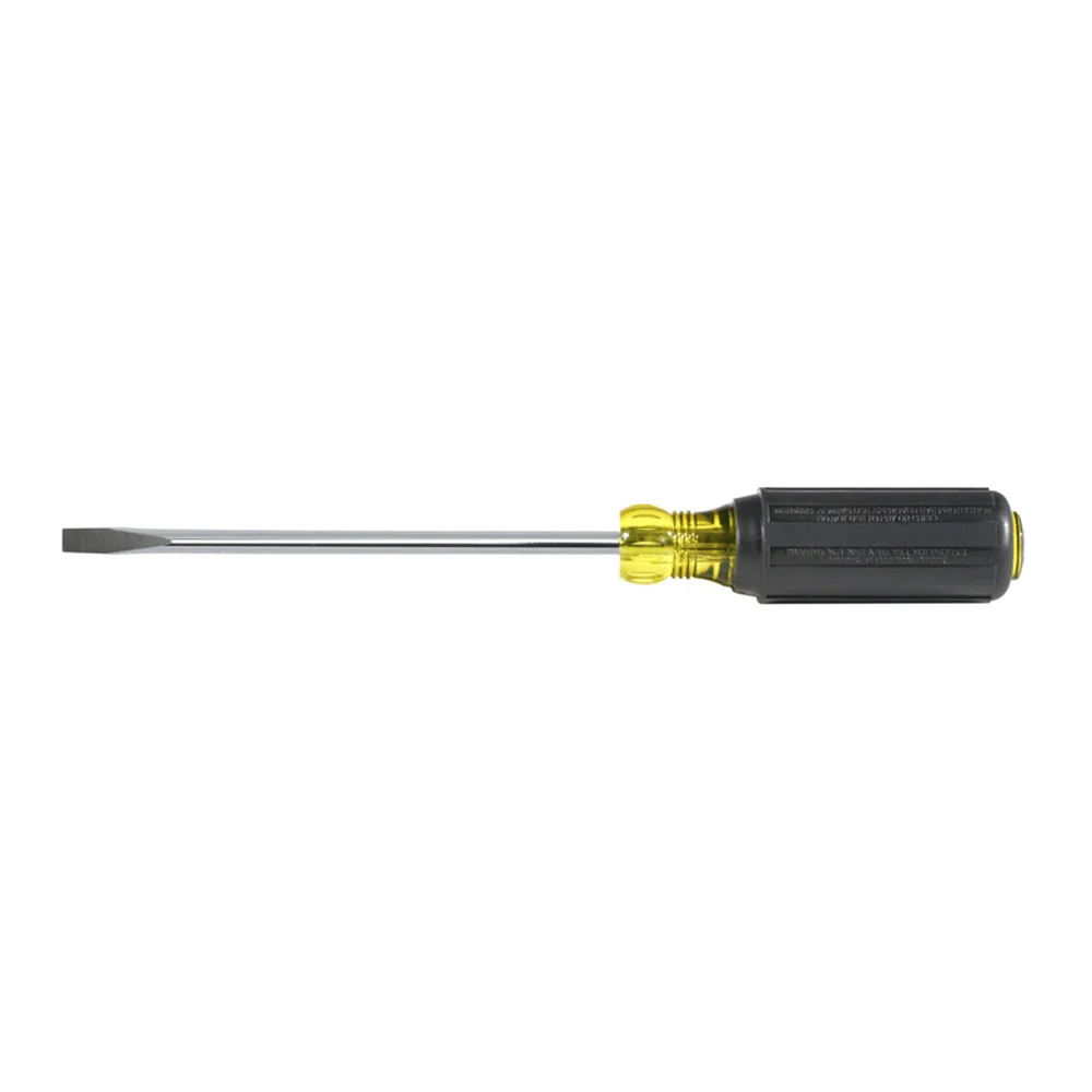 Klein Tools 605-6 1/4" Cabinet Tip Screwdriver, Heavy Duty, 6" - Image 2