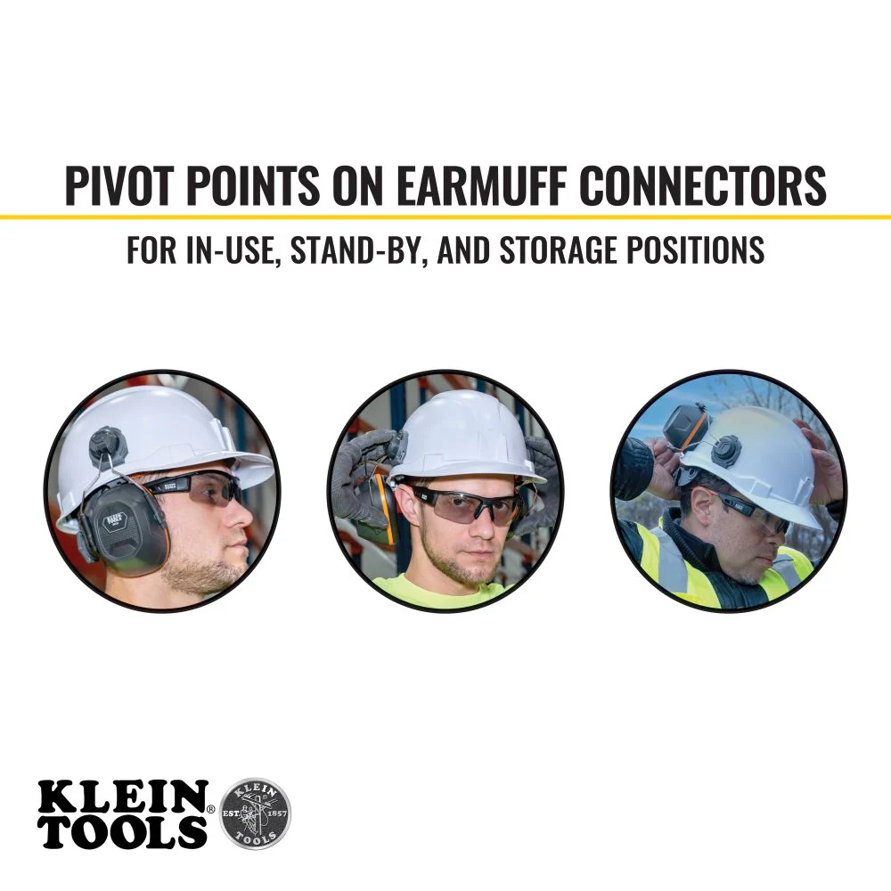 Klein 60532 Hard Hat Earmuffs for Cap Style and Safety Helmets - Image 8