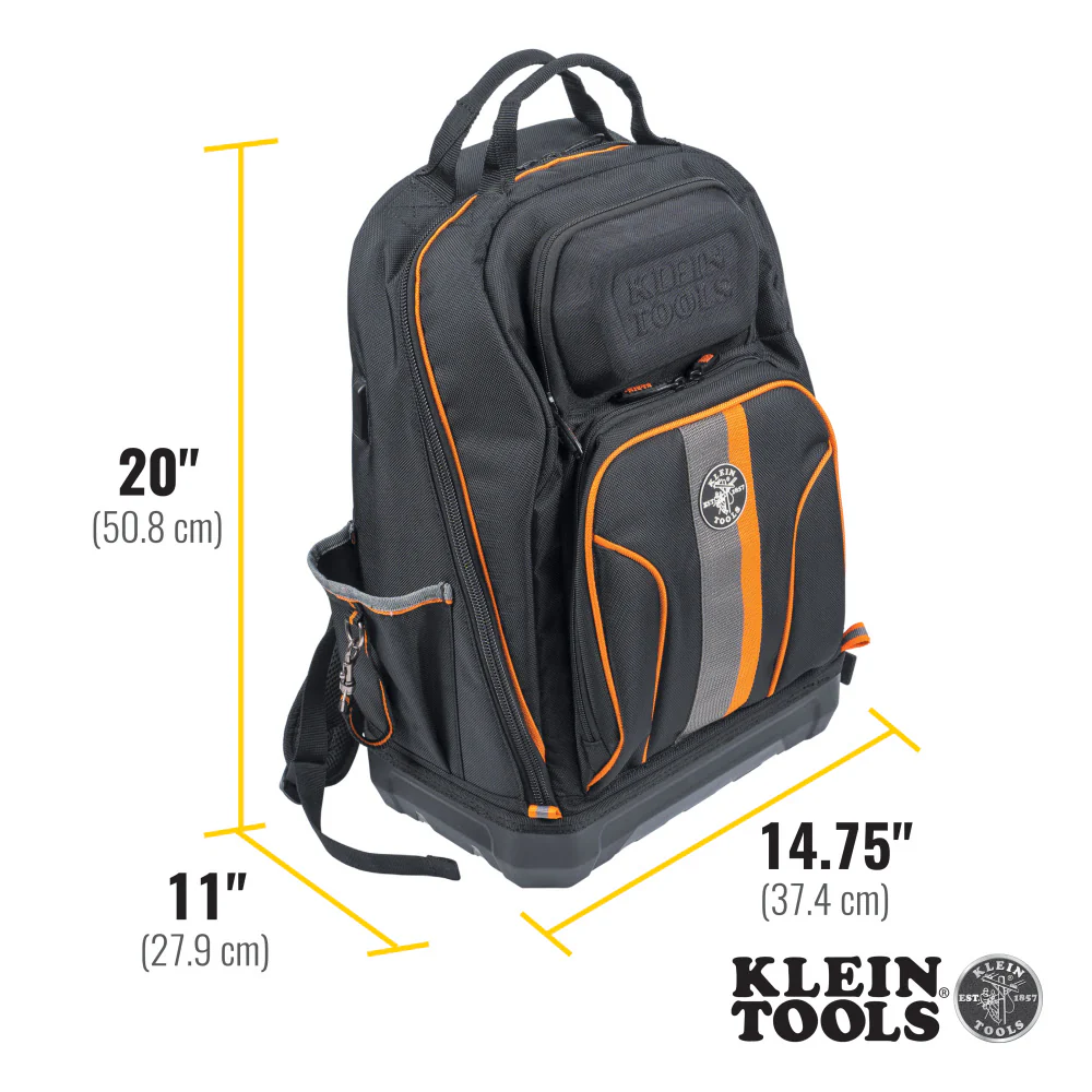 Klein 62800BP Tradesman Pro XL Tool Bag Backpack, 40 Pockets - Image 4