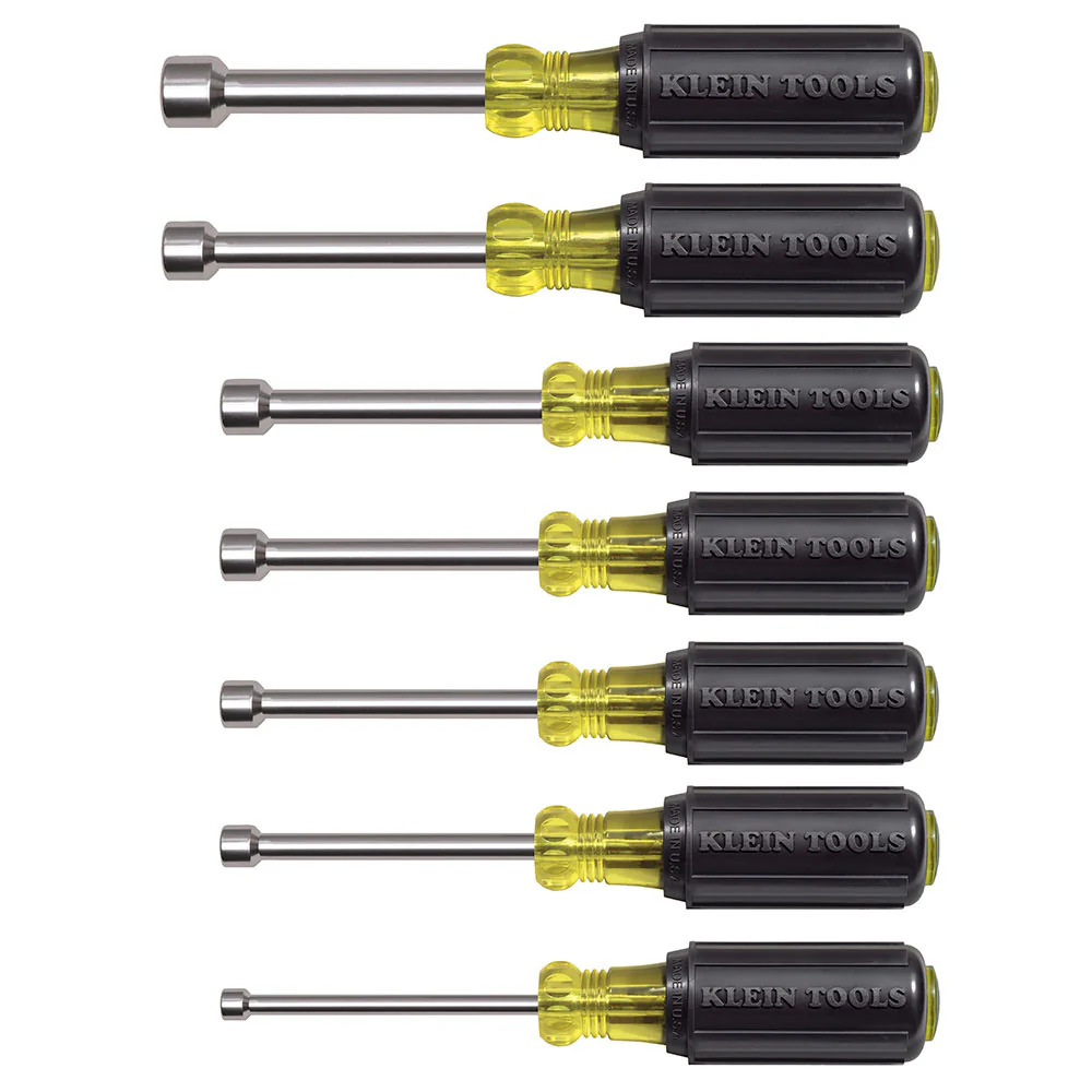 Klein Tools 631M Magnetic Nut Driver Set 3" Shaft, 7 Piece - Image 4