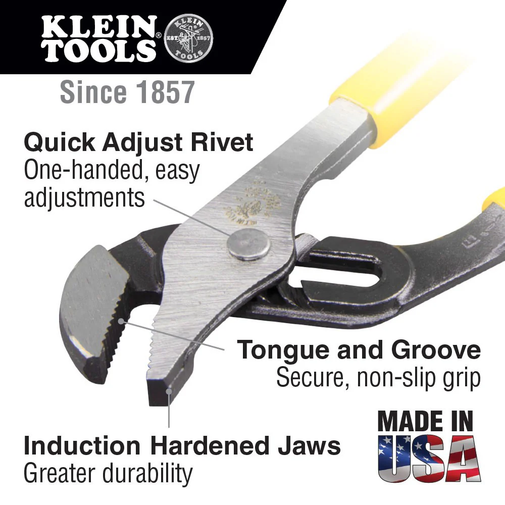 Klein Tools D502-10 Pump Pliers, 10" - Image 5