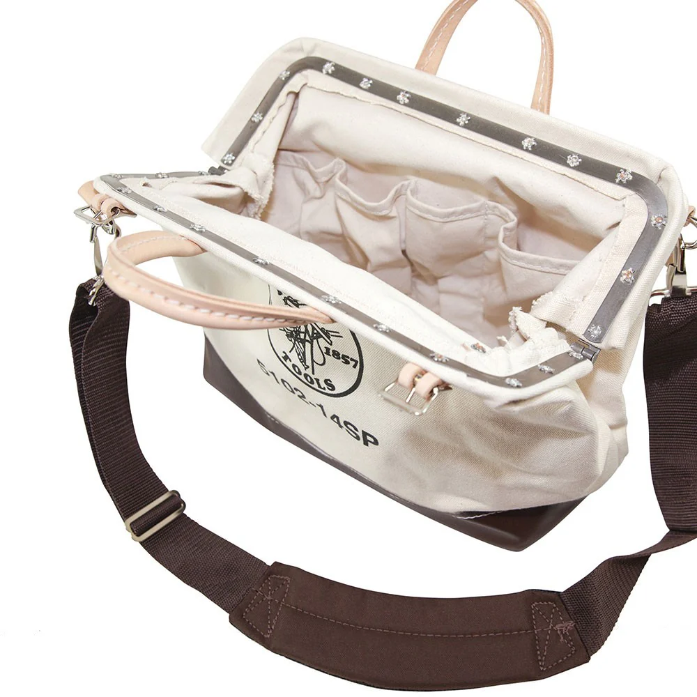 Klein Tools 5102-14SP Deluxe Canvas Tool Bag, 14" - Image 4