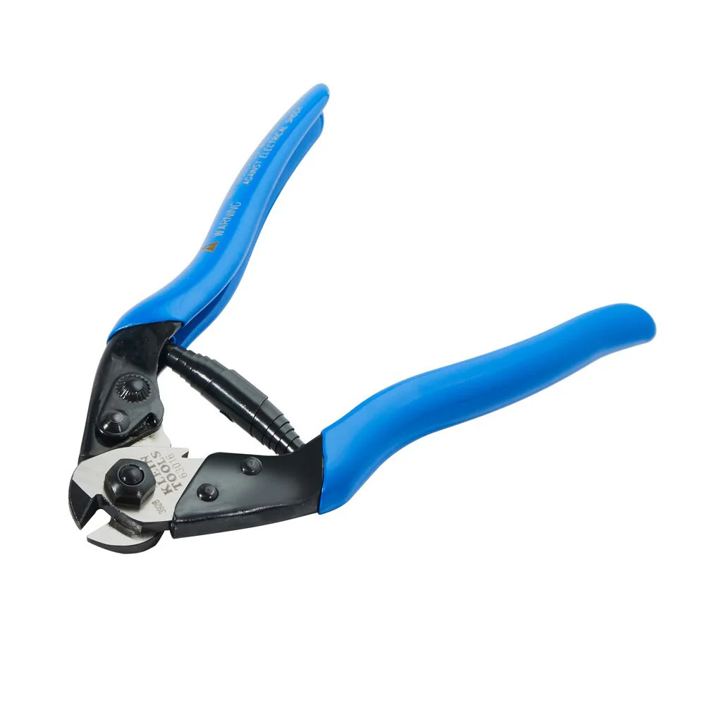 Klein Tools 63016 Heavy-Duty Cable Shears, Blue, 7 1/2"es - Image 4