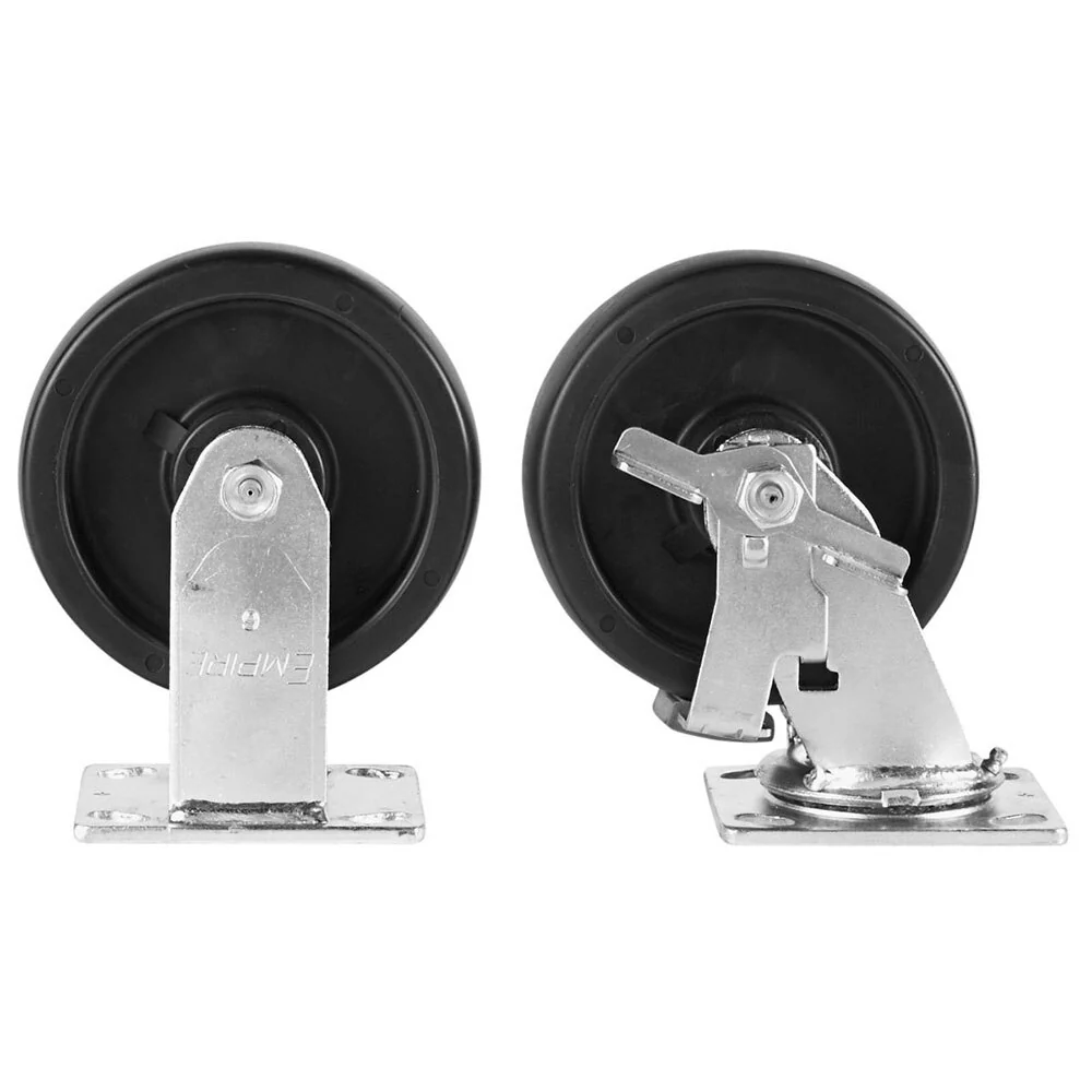 Knaack 695 6" Solid Polypropylene Heavy-Duty Caster Set with Brakes (4 Pack) - Image 2