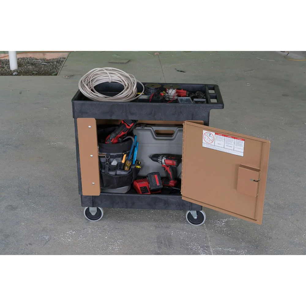 Knaack CA-01 35.9" L x 24.5" W x 20.1" H Cart Armour Mobile Cart Security Steel Paneling for Rubbermaid 4520-88 - Image 5