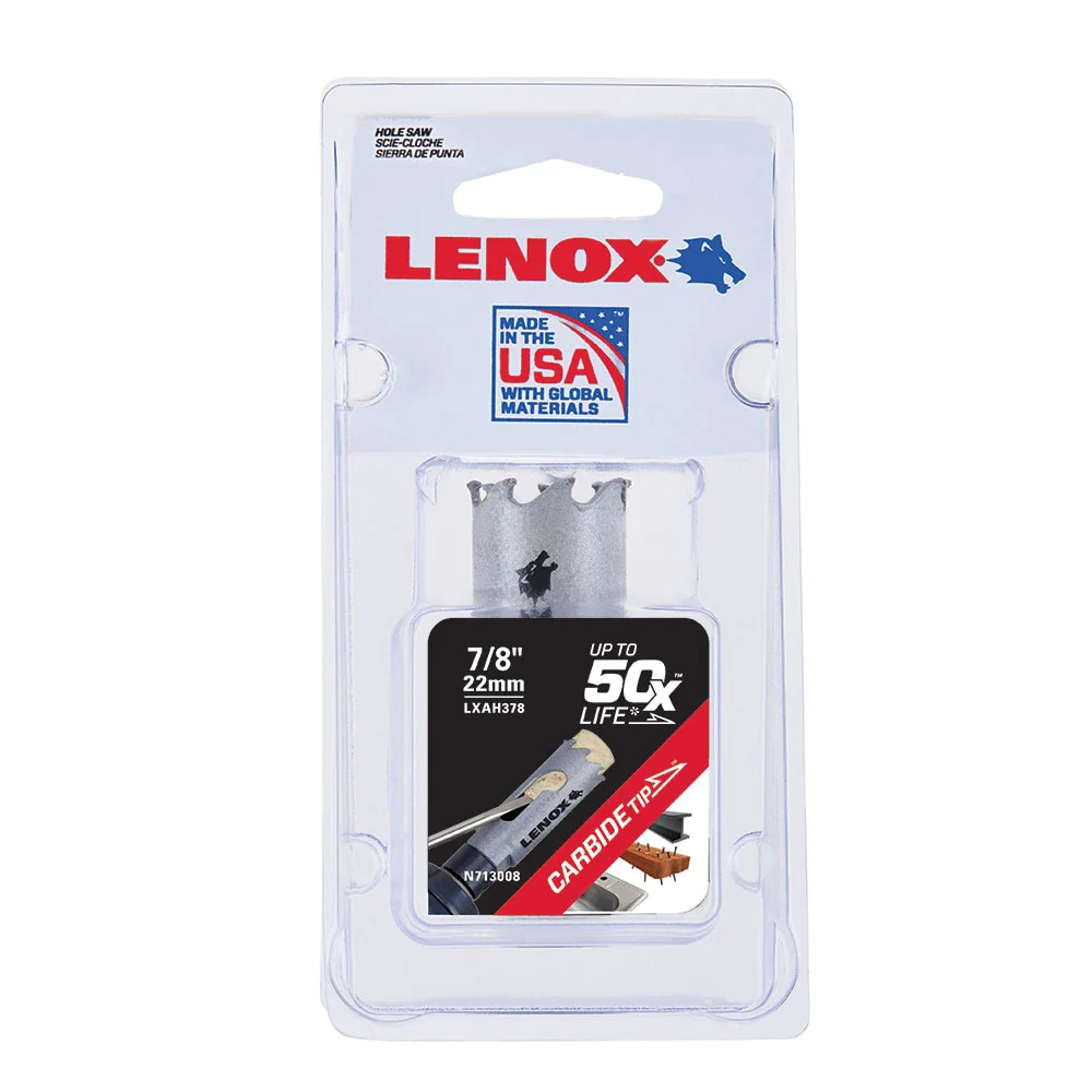 Lenox LXAH378 7/8" CARBIDE TIP Hole Saw - Image 3