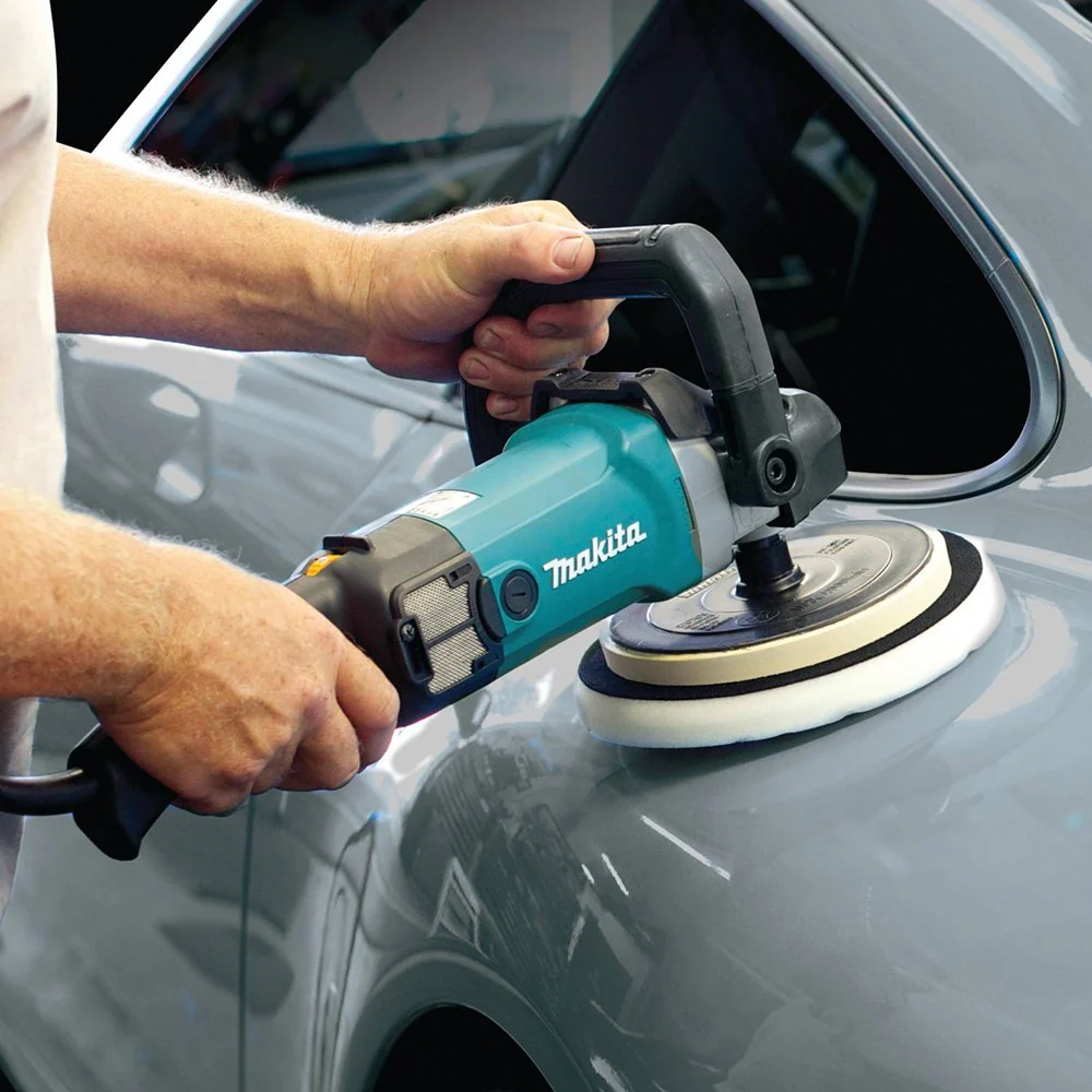 Makita 9237CX3 7-Inch Variable Speed Polisher-Sander with Polishing Kit - Image 3
