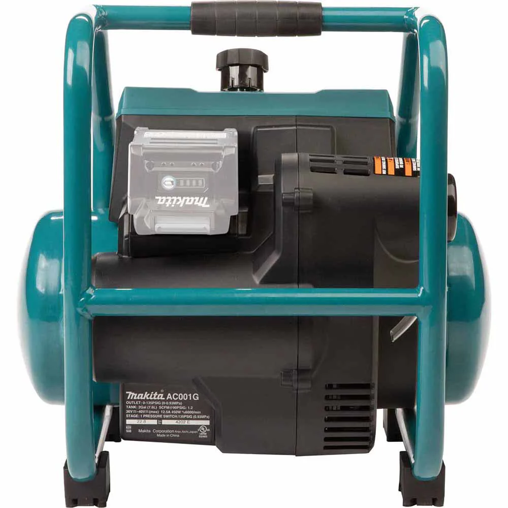 Makita AC001GZ 40V max XGT Brushless Cordless 2 Gallon Quiet Series Compressor, Tool Only - Image 5