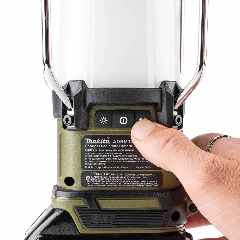 Makita ADRM13 Outdoor Adventure 18V LXT Bluetooth Radio and L.E.D. Lantern - Image 6