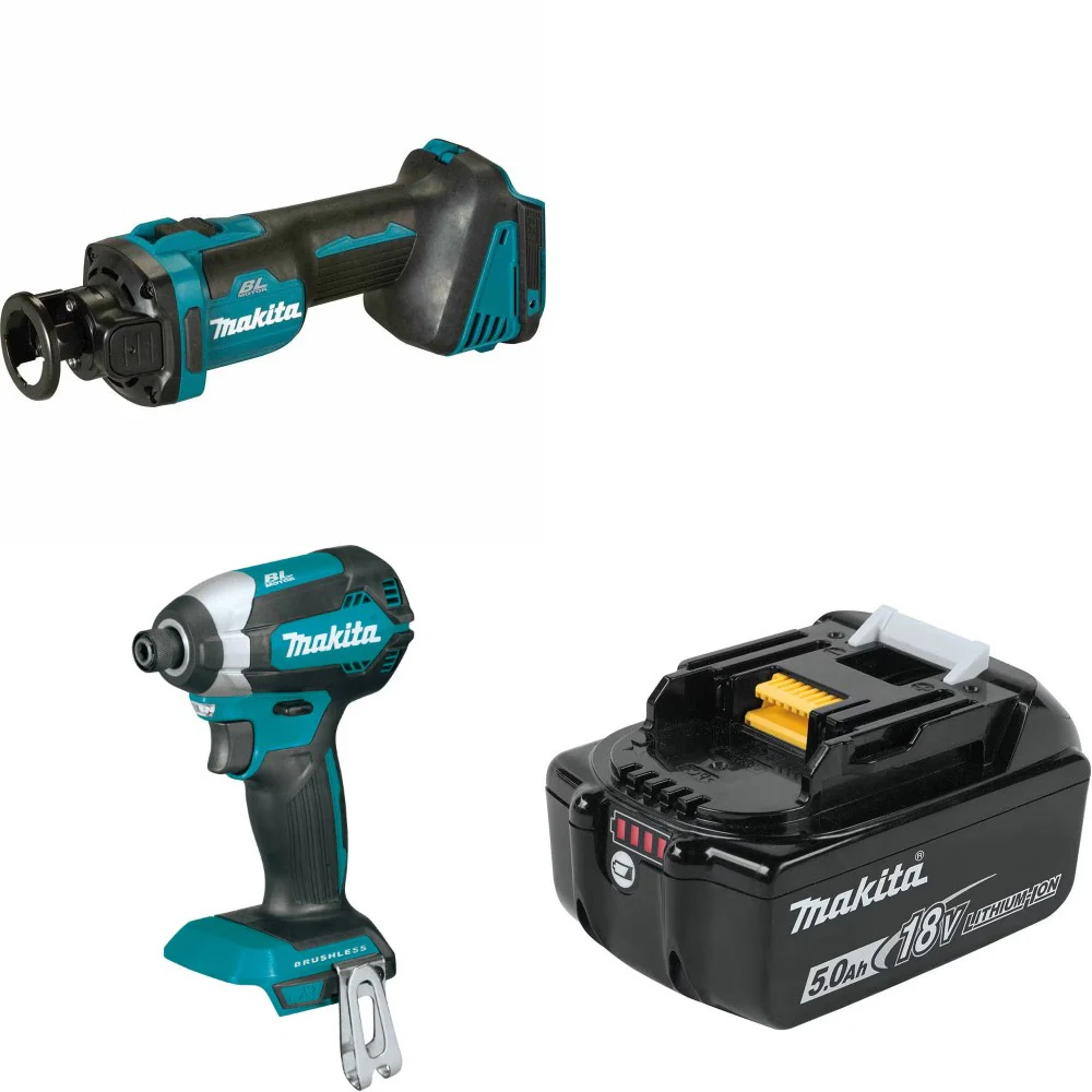 Makita Cut-Out Tool Kit W/ Impact Driver and FREE 5.0Ah Battery